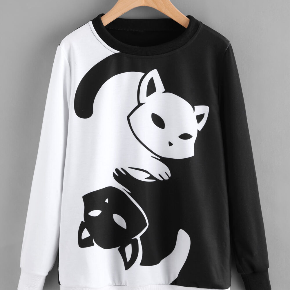 Cat Yin Yang Long Sleeve