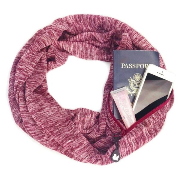 Multi-function Storage Zipper Scarf Multi-color Optional - Imagen 31