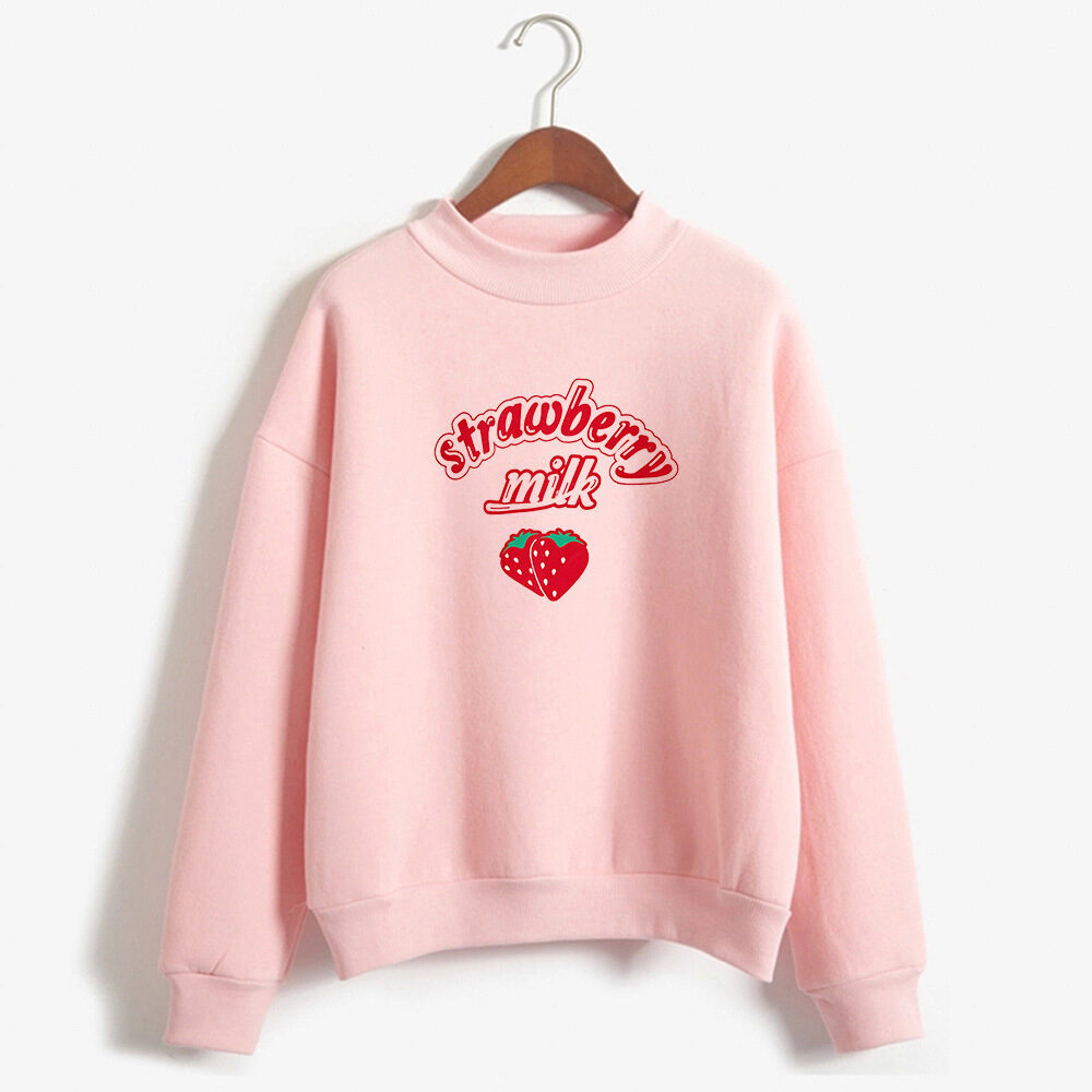 Strawberry Digital Print Sweatshirt