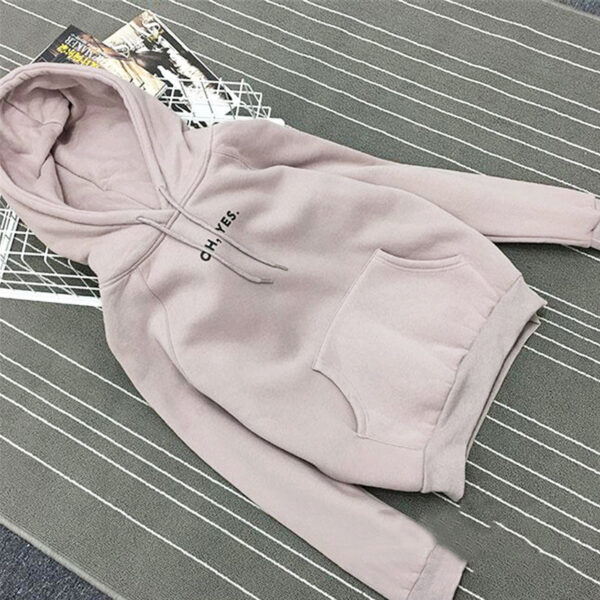 Hooded sweater women loose - Imagen 9