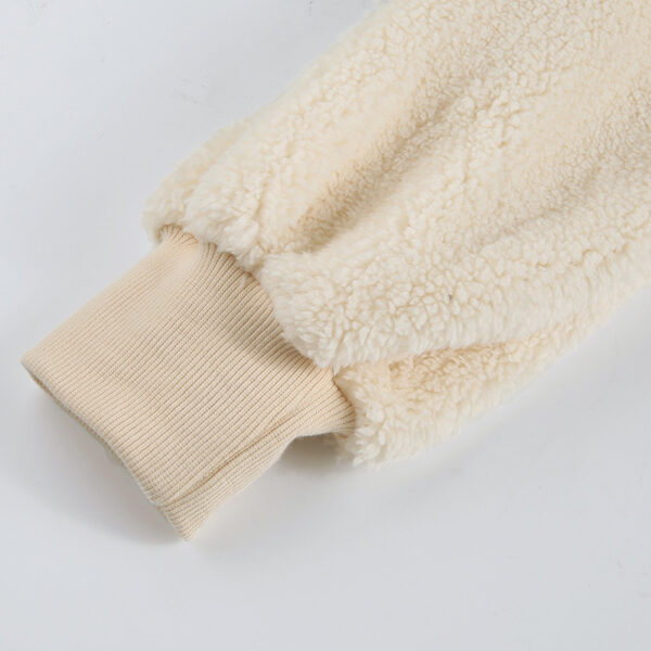 Furry Hooded Loose Coat - Imagen 7