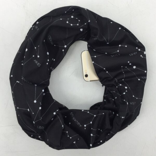 Multi-function Storage Zipper Scarf Multi-color Optional - Imagen 24