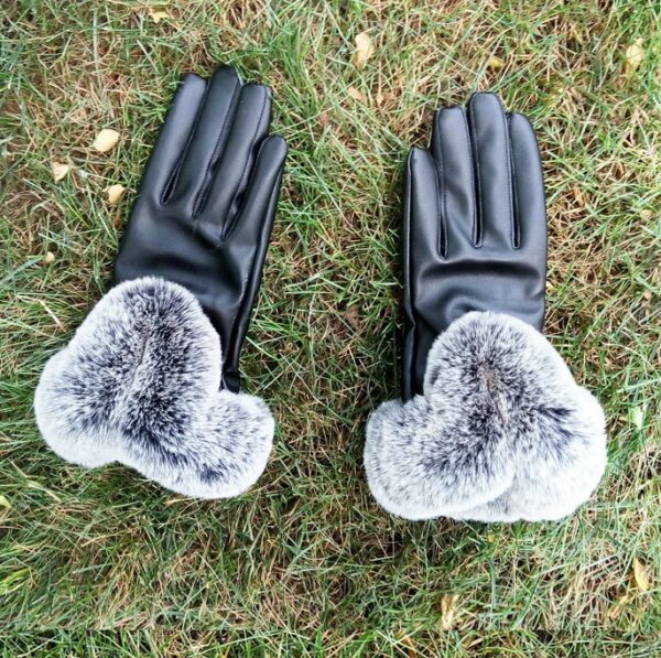 Autumn and winter touch screen leather gloves - Imagen 12