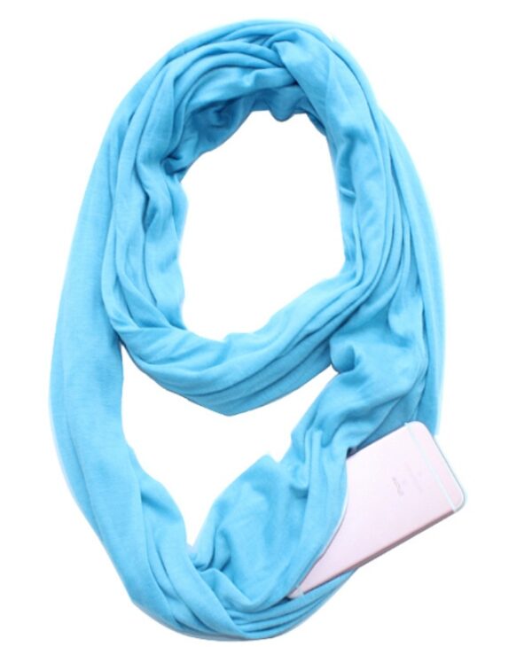 Multi-function Storage Zipper Scarf Multi-color Optional - Imagen 8