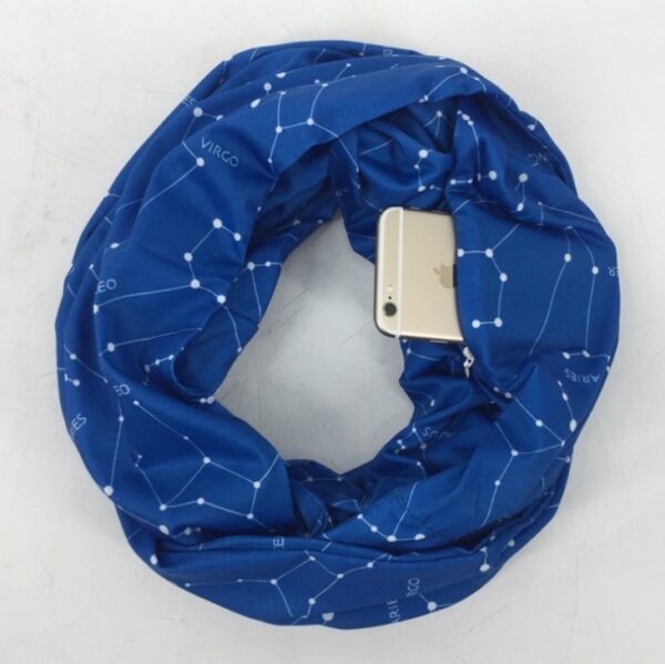 Multi-function Storage Zipper Scarf Multi-color Optional - Imagen 23