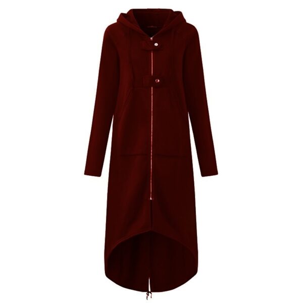 Fleece sweater hooded coat - Imagen 5