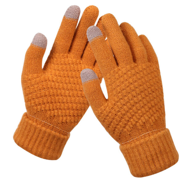 Couple knitted gloves touch screen gloves - Imagen 2