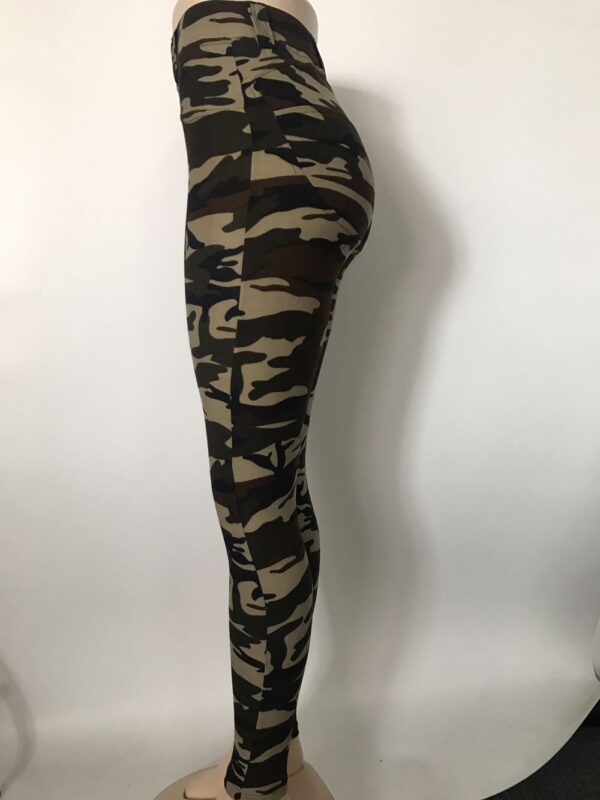 Peach hips slim camouflage printed yoga pants sports leggings women - Imagen 7