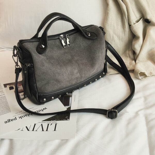 High Quality Big Casual Tote Female Shoulder Bag Soft Bolsas - Imagen 5