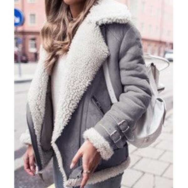 Jacket Women Coat Winter 2020 Hot Cotton Lambswool Outerwear Fashion Plus Size Overcoat For Female Thick Women Autumn Jacket - Imagen 3