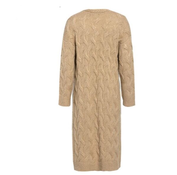 Thick needle sweater cardigan - Imagen 2