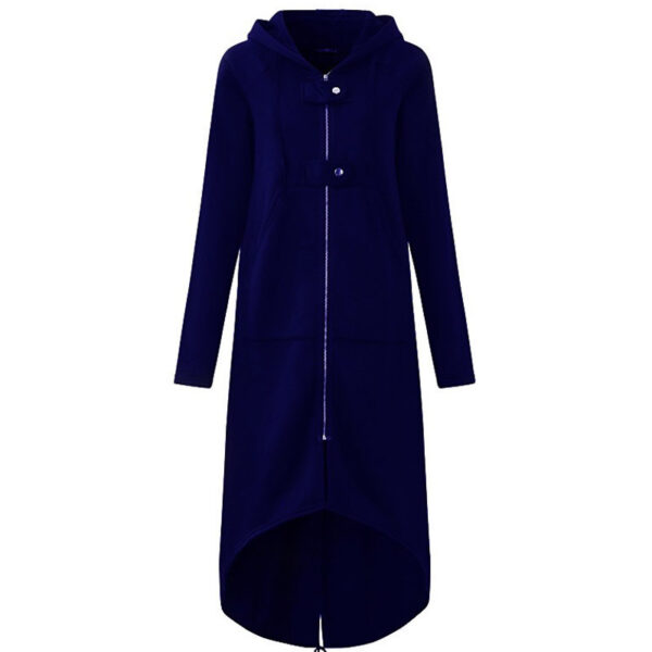 Fleece sweater hooded coat - Imagen 8