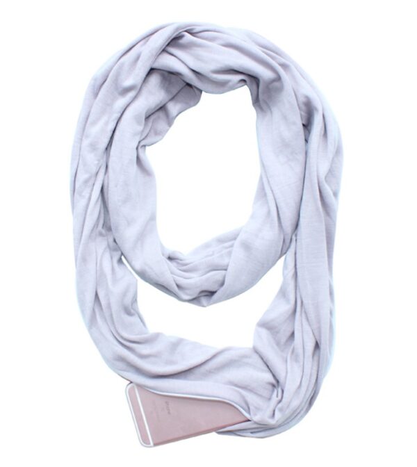 Multi-function Storage Zipper Scarf Multi-color Optional - Imagen 14