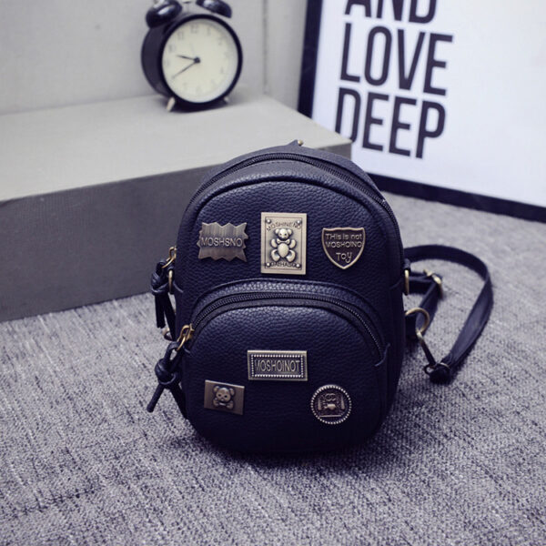 Spring bag women 2020 new version of Korean fashion tide badge, Mini Shoulder Bag vertical type square oblique cross packet - Imagen 2