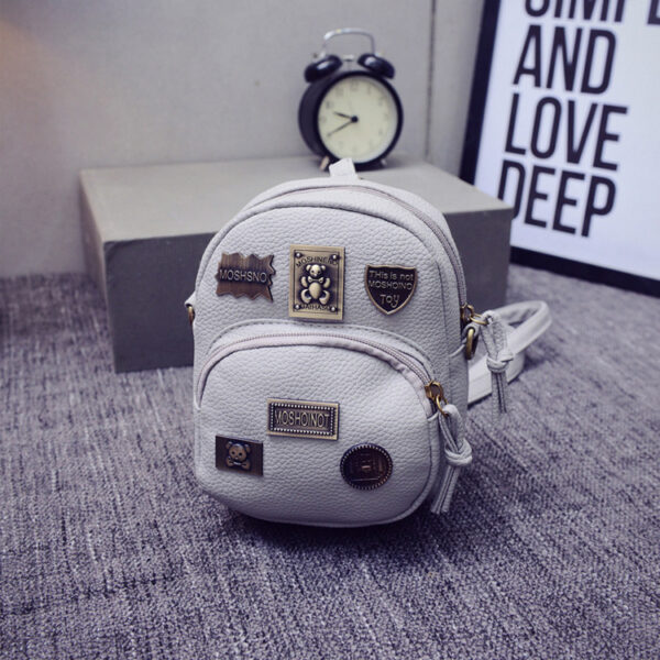 Spring bag women 2020 new version of Korean fashion tide badge, Mini Shoulder Bag vertical type square oblique cross packet - Imagen 3