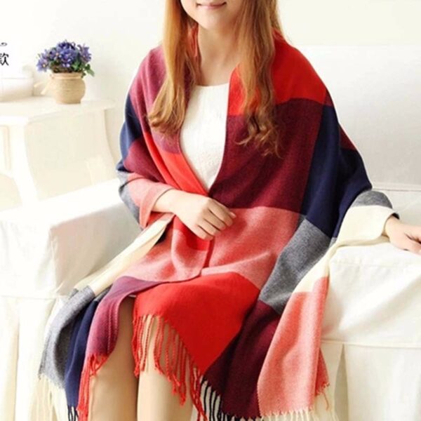 Scarf women's couple bib shawl - Imagen 4