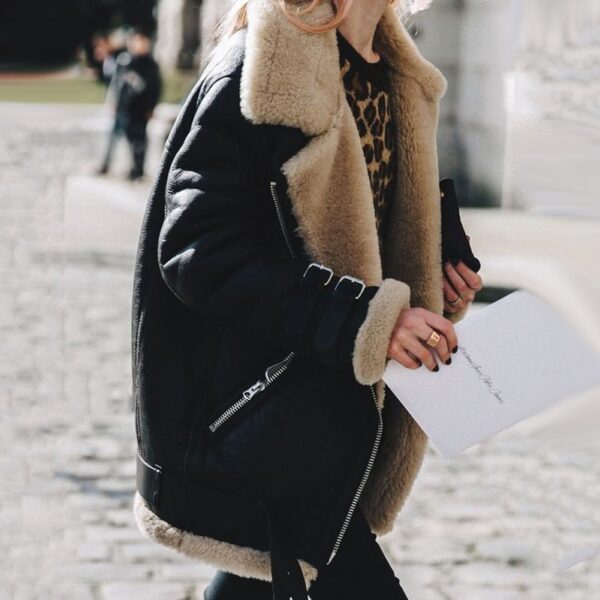 Jacket Women Coat Winter 2020 Hot Cotton Lambswool Outerwear Fashion Plus Size Overcoat For Female Thick Women Autumn Jacket - Imagen 2