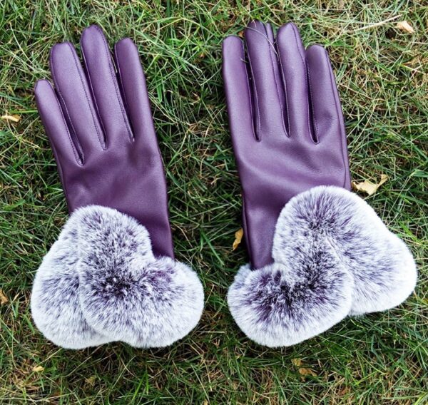 Autumn and winter touch screen leather gloves - Imagen 13