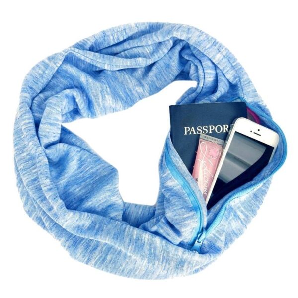 Multi-function Storage Zipper Scarf Multi-color Optional - Imagen 33