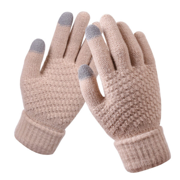 Couple knitted gloves touch screen gloves - Imagen 9