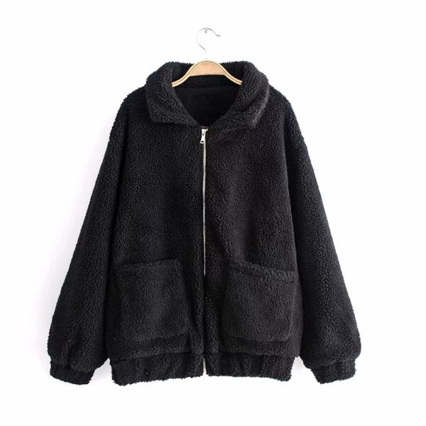 Autumn and winter warm lamb hair pocket cotton coat cotton coat - Imagen 10