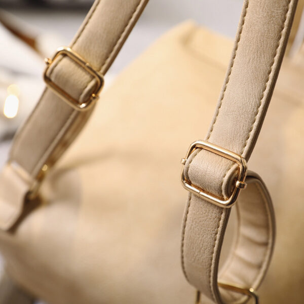 Embroidered Folk Style Fashion Leather Backpack Wholesale Flower Color Embroidery - Imagen 4