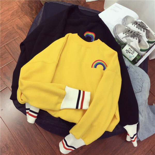 Loose plus fleece sweater