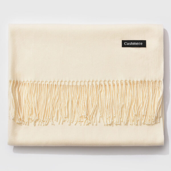 Autumn and winter fringed cashmere scarf - Imagen 25