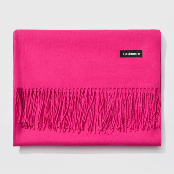 Autumn and winter fringed cashmere scarf - Imagen 27