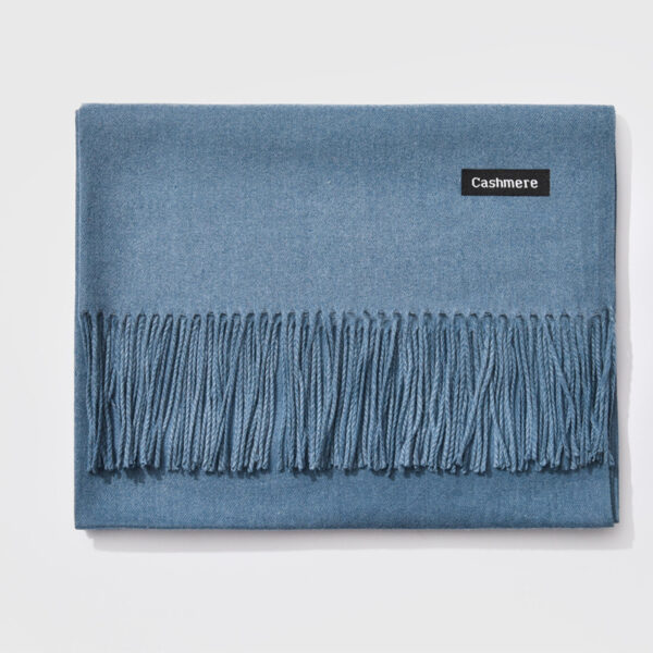 Autumn and winter fringed cashmere scarf - Imagen 32