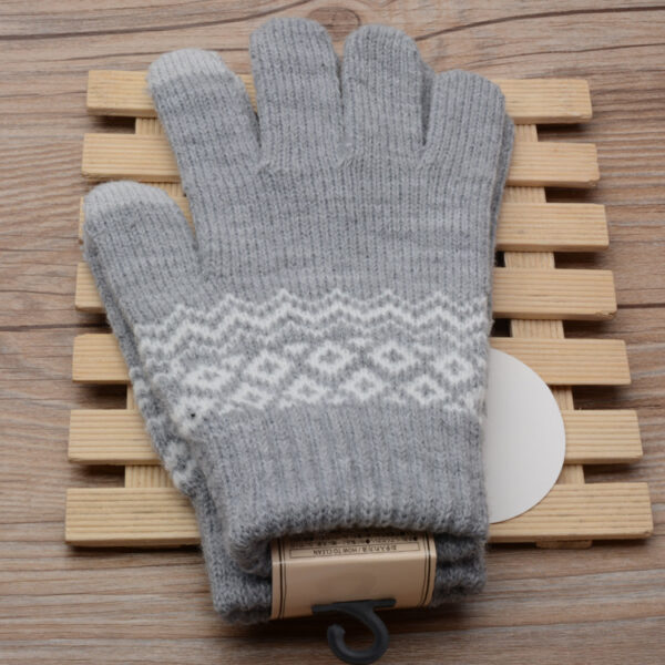 Couple knitted gloves touch screen gloves - Imagen 13