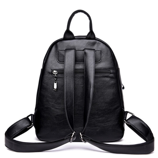 New handbag Korean lady PU backpack fashion tide all-match leisure travel backpack bag can be issued on behalf of the PU - Imagen 2