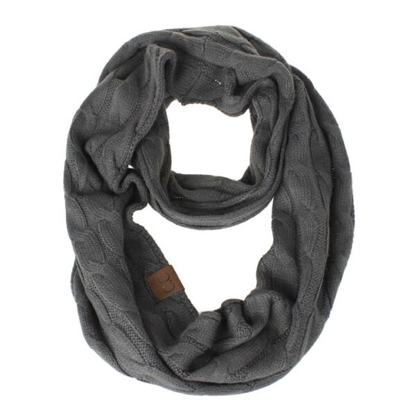 CC scarf wool knit bib winter collar - Imagen 10