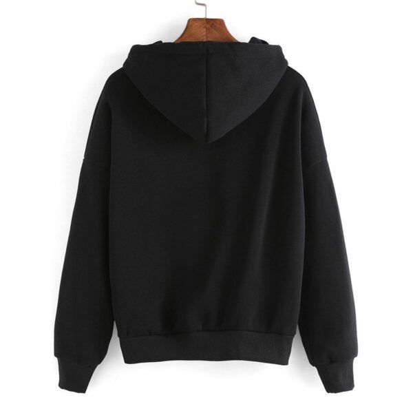 Womens Sweatshirts with Hooded Long Sleeve Autumn Winter Casual Alien Print Thin Women Hoodies - Imagen 2