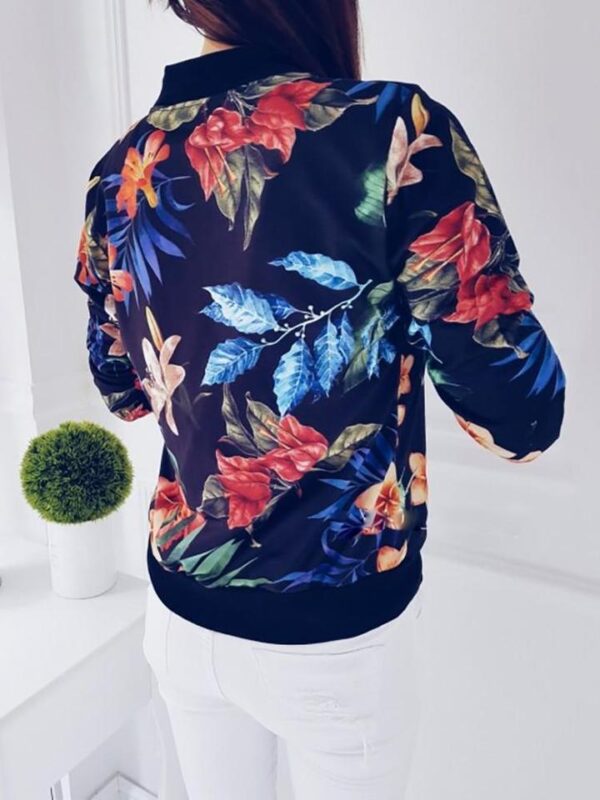 New hot women's color fashion autumn jacket jacket short paragraph - Imagen 5
