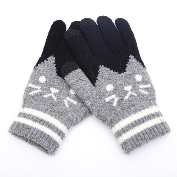 Couple knitted gloves touch screen gloves - Imagen 15