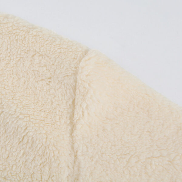 Furry Hooded Loose Coat - Imagen 10