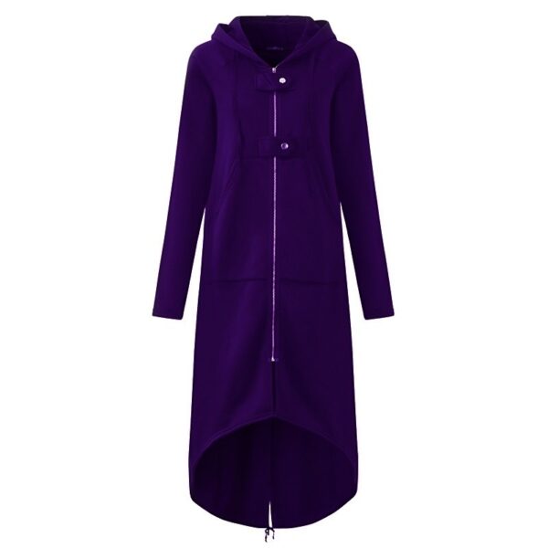 Fleece sweater hooded coat - Imagen 4