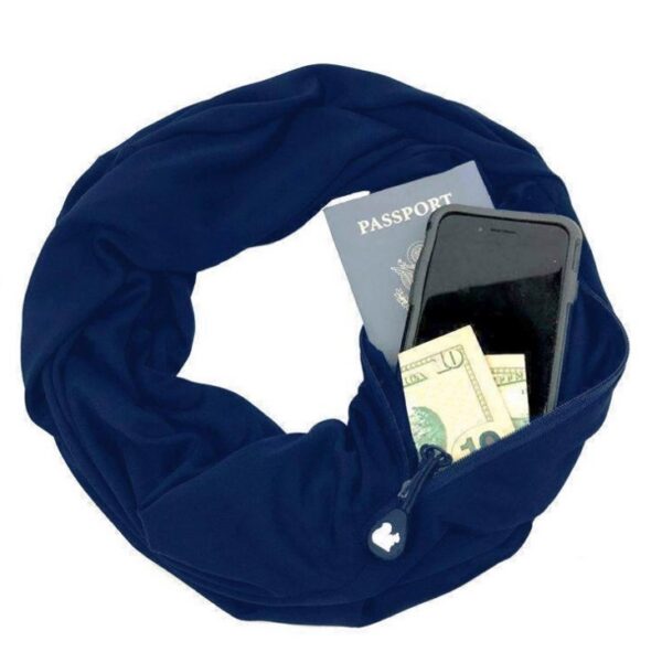 Multi-function Storage Zipper Scarf Multi-color Optional - Imagen 29
