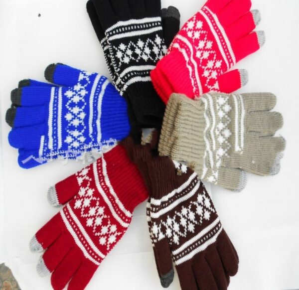 Touch screen gloves thick brushed warm touch screen gloves - Imagen 2