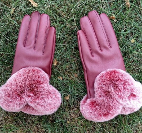 Autumn and winter touch screen leather gloves - Imagen 11