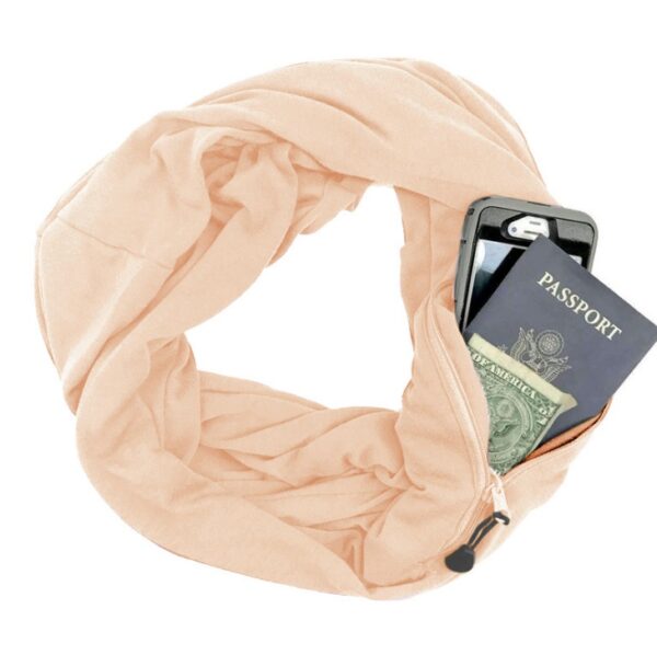 Multi-function Storage Zipper Scarf Multi-color Optional - Imagen 20