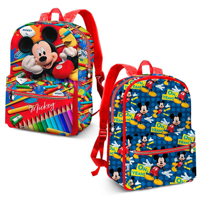 Mochila reversible Mickey Disney Crayons 31cm