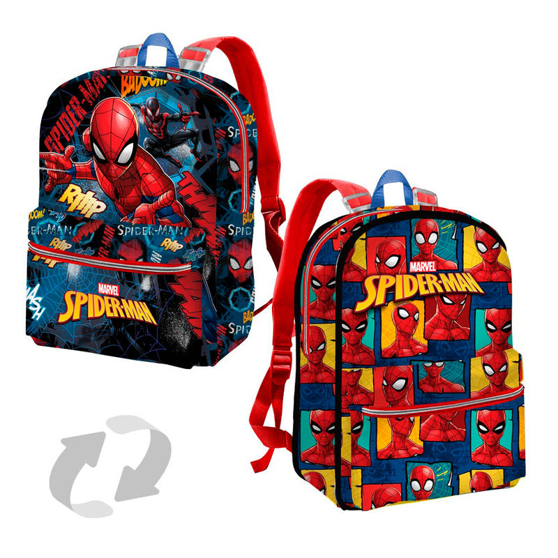 Mochila reversible Spiderman Marvel Smash 31cm