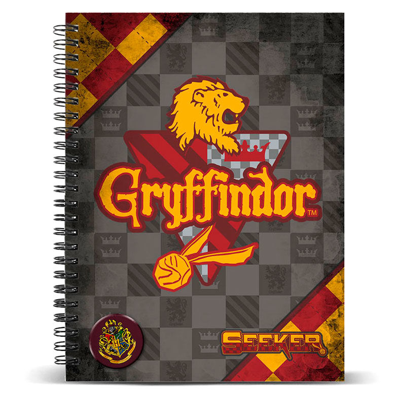 Cuaderno A5 Harry Potter Quidditch Gryffindor