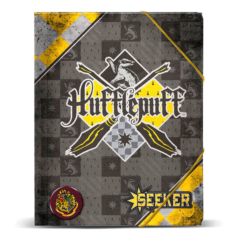 Carpeta A4 Harry Potter Quidditch Hufflepuff gomas