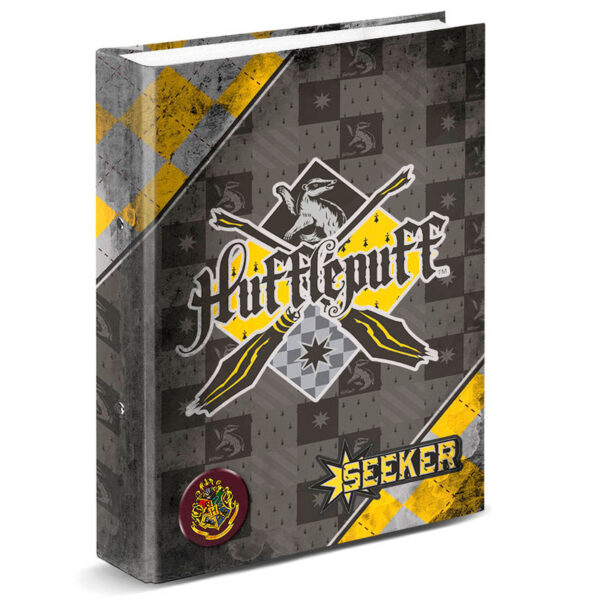 Carpeta Harry Potter Quidditch Hufflepuff anillas