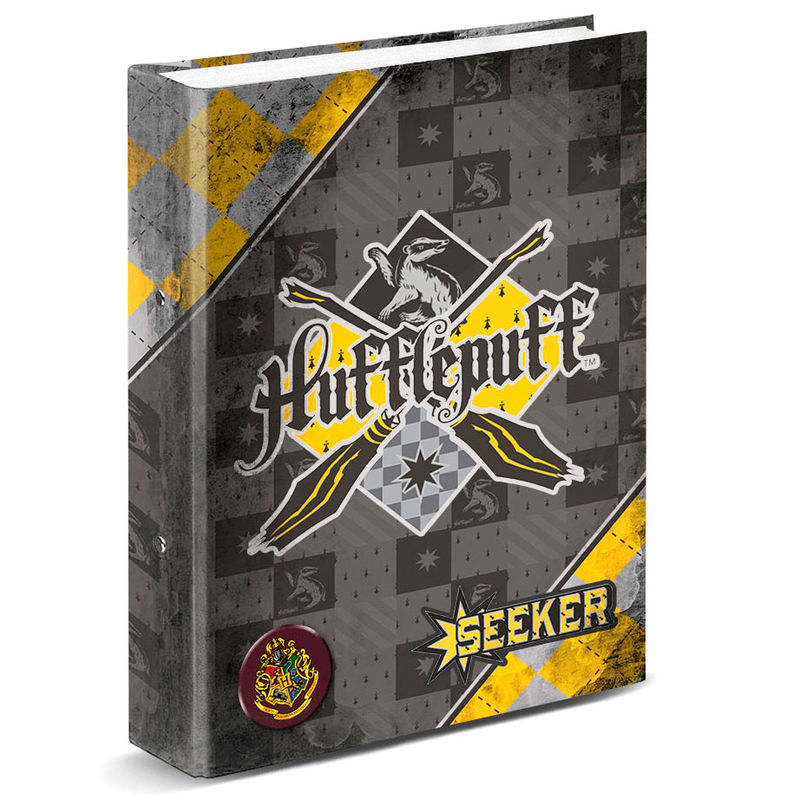 Carpeta Harry Potter Quidditch Hufflepuff anillas