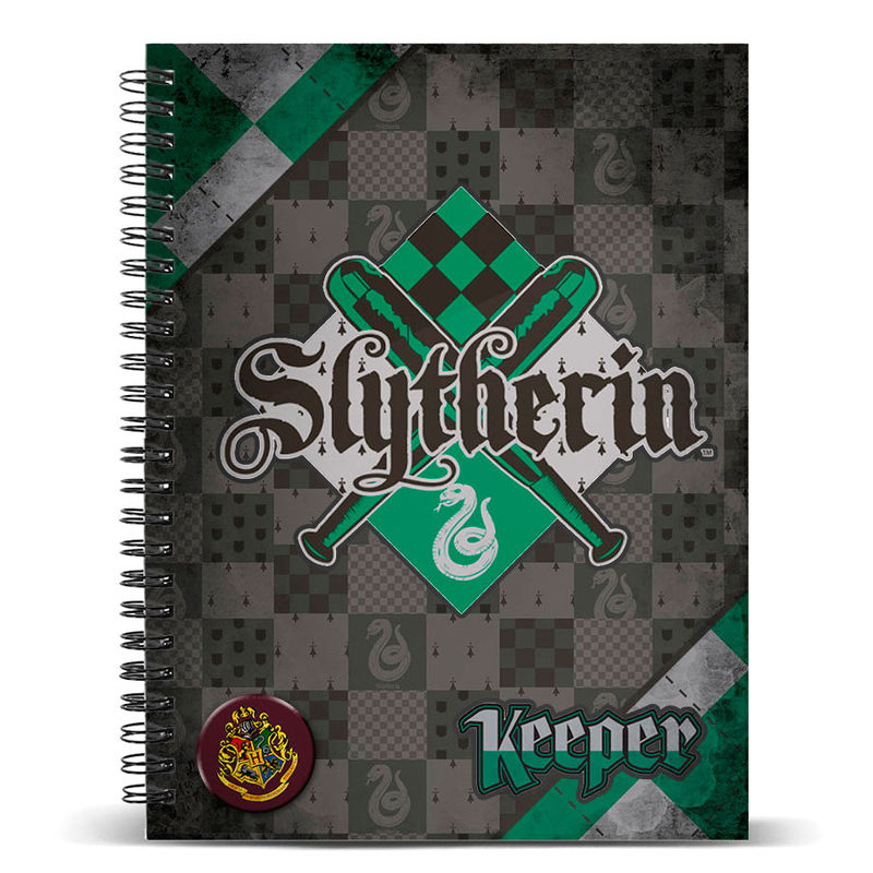 Cuaderno A4 Harry Potter Quidditch Slytherin