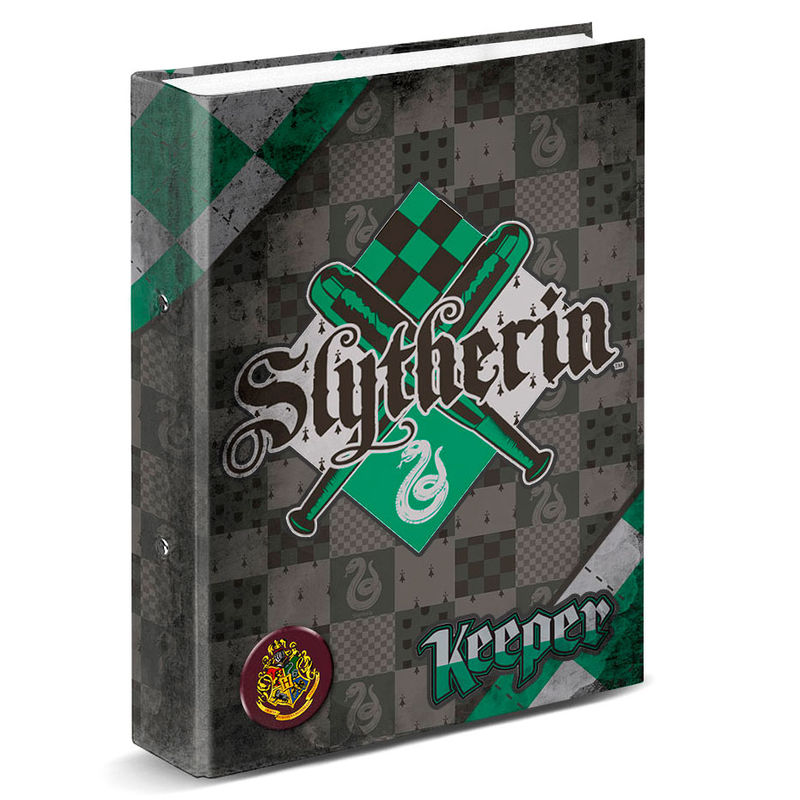 Carpeta A4 Harry Potter Quidditch Slytherin anillas